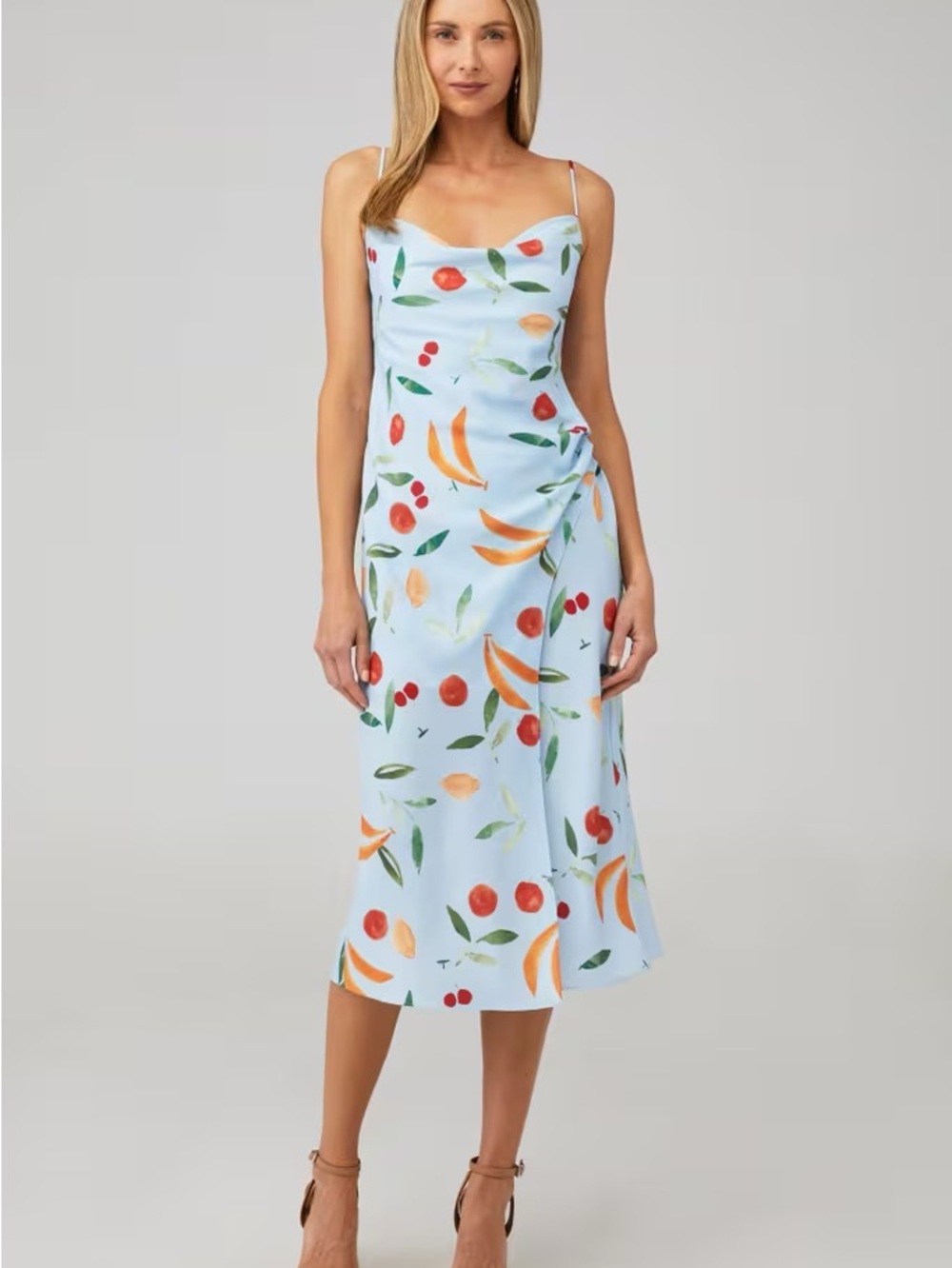 Finders Keepers Calypso Midi Dress Fruit Bowl